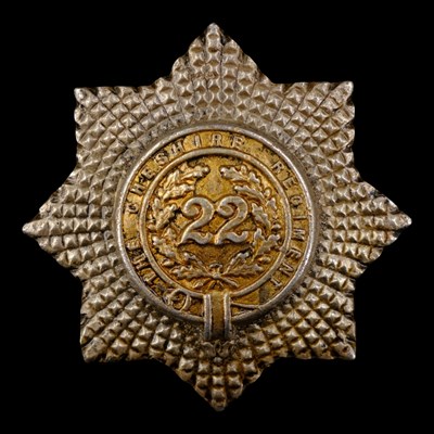 Lot 132 - A Cheshire Regiment bandsman's pouch badge by...