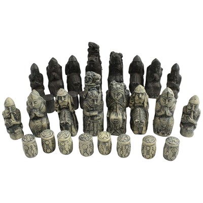 Lot 735 - A near-contemporary "Isle of Lewis" chess...
