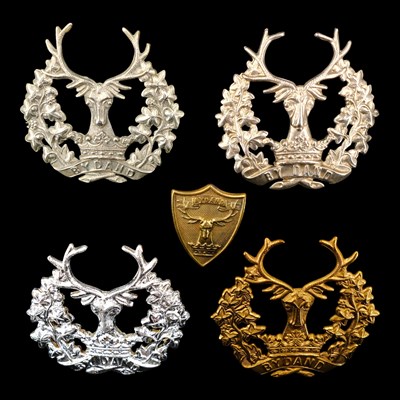 Lot 43 - Four Gordon Highlanders glengarry badges...
