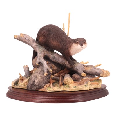 Lot 1074 - A Border Fine Arts otter figure "Early Morning"...