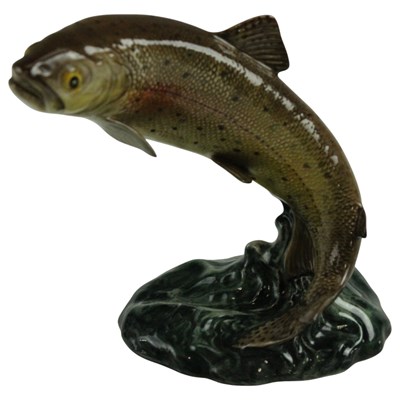 Lot 1089 - A Beswick figure of a leaping trout, model...