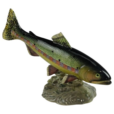 Lot 1090 - A Beswick figure of a golden trout, model 1246,...