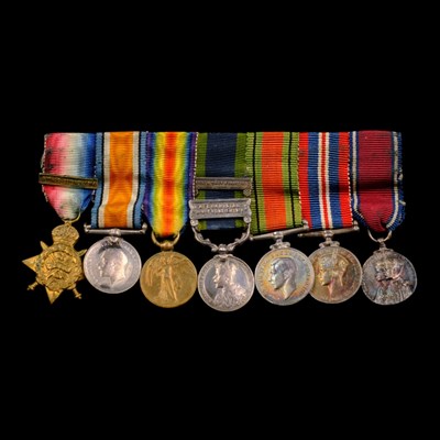 Lot 10 - A Great War and later miniature medal group,...
