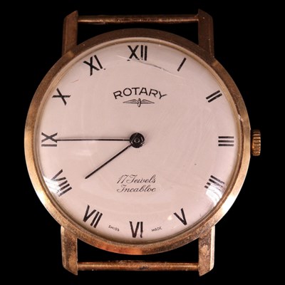 Lot 1545 - A 1965 Rotary 9 ct gold wristwatch, having...