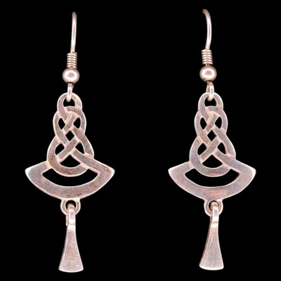 Lot 1438 - A pair of Sheila Fleet Orkney "Lover's Knot"...