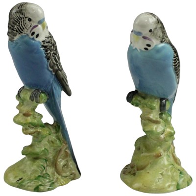 Lot 1092 - A pair of Beswick Budgerigar figures, models...