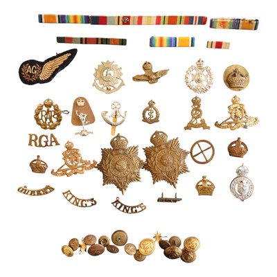 Lot 137 - A group of British and other military cap...