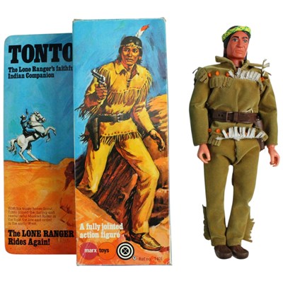 Lot 748 - A boxed 1970s Marx Toys "The Lone Ranger Rides...