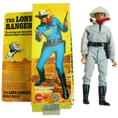 Lot 749 - A boxed 1970s Marx Toys "The Lone Ranger Rides...