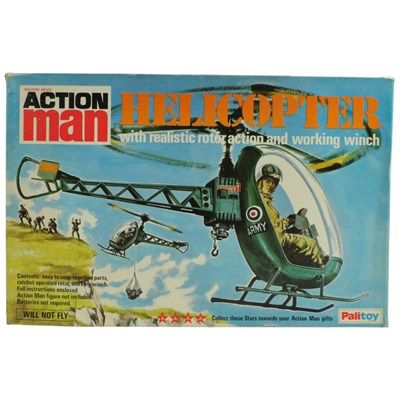 Lot 676 - A boxed 1970s Palitoy Action Man helicopter