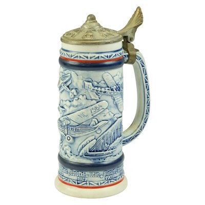 Lot 257 - An Avon ceramic beer stein, decorated with a...