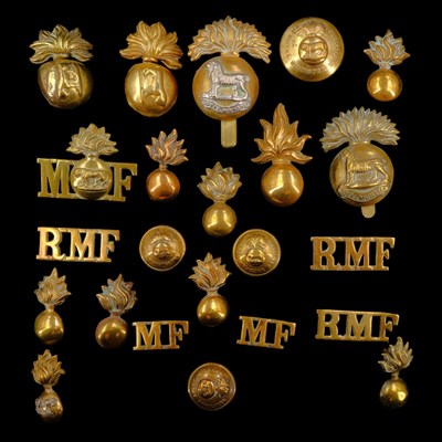 Lot 141 - A group of Royal Munster Fusiliers shoulder...