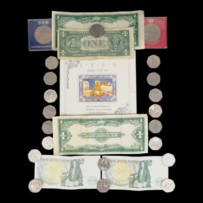 Lot 490 - A quantity of GB 50p coins, including London...
