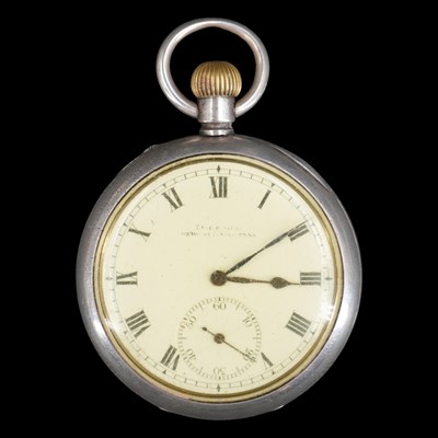 Lot 1567 - A 1920s silver pocket watch, having a Peerless...