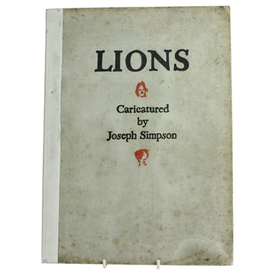 Lot 1601 - "Lions. Caricatured by Joseph Simpson", New...