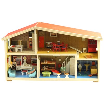 Lot 751 - A 1970s Lundby of Sweden doll's house,...