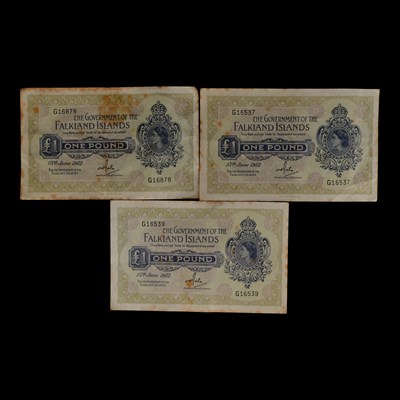 Lot 503 - Three Falkland Islands 15th June 1982 £1...
