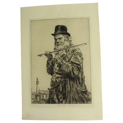 Lot 1616 - Joseph Simpson (1879-1939), a portrait study...