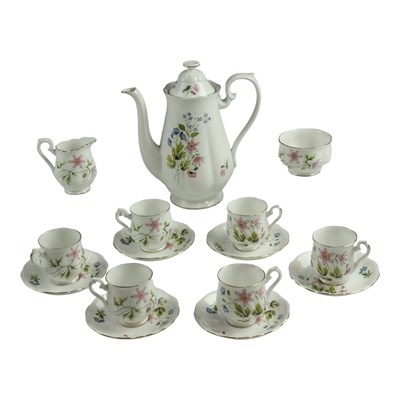 Lot 983 - A Richmond Bone China "Wild Anemone" coffee...