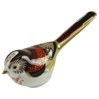 Lot 905 - A Royal Crown Derby Long tail tit paperweight