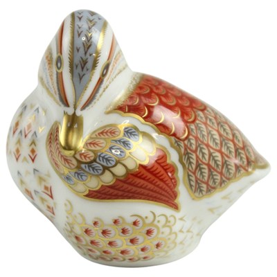 Lot 909 - A Royal Crown Derby Teal duckling paperweight