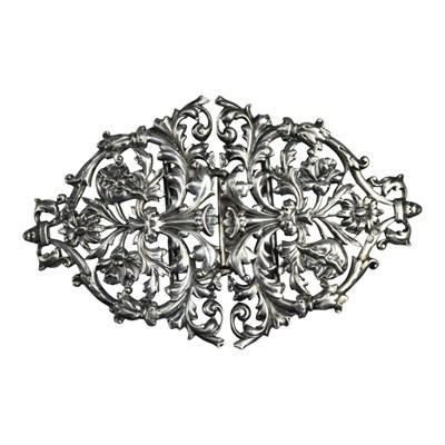 Lot 774 - A late Victorian lady's silver two-piece...