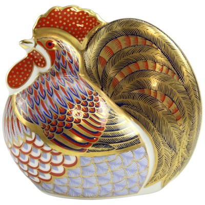 Lot 929 - A Royal Crown Derby Cockerel paperweight
