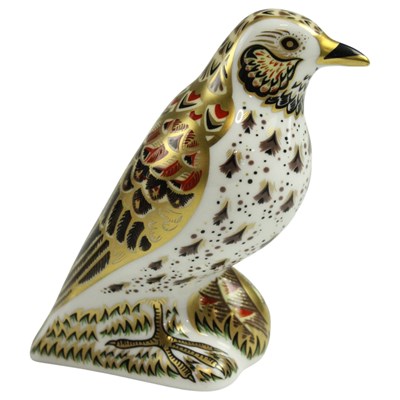 Lot 930 - A Royal Crown Derby Song Thrush paperweight