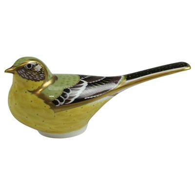 Lot 937 - A Royal Crown Derby Yellow wagtail paperweight