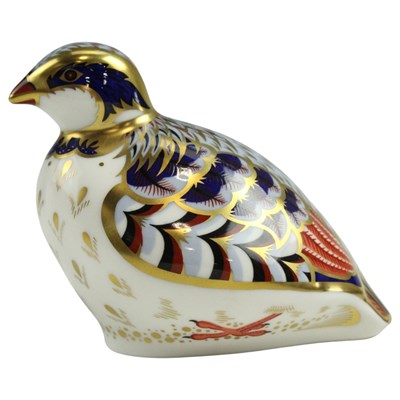 Lot 949 - A Royal Crown Derby red-legged partridge...
