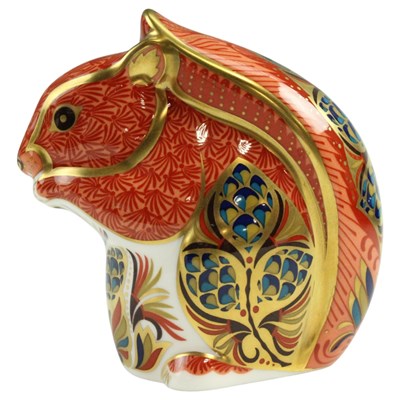Lot 950 - A Royal Crown Derby Red squirrel paperweight