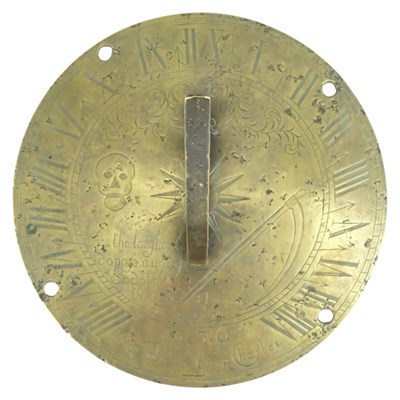 Lot 633 - An early to mid 20th Century bronze sundial,...
