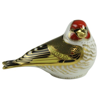Lot 963 - A Royal Crown Derby Goldfinch paperweight