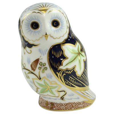 Lot 964 - A Royal Crown Derby Twilight owl paperweight