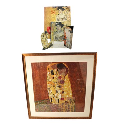 Lot 977 - A Beswick Silhouette d'art Gustav Klimt vase,...