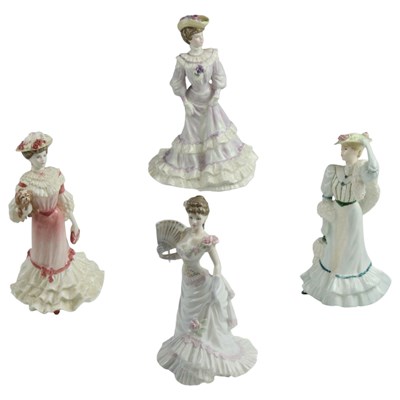 Lot 1032 - Three Coalport "Golden Age" figurines,...