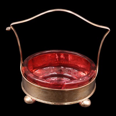 Lot 1263 - A George V silver handled butter or similar...