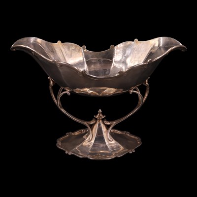 Lot 1264 - An Edwardian Art Nouveau silver table...