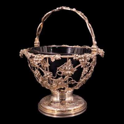 Lot 1265 - An early Victorian silver handled sugar bowl...
