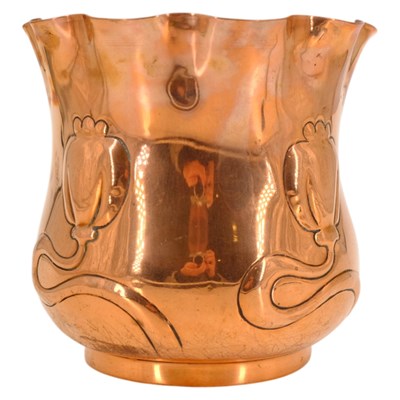 Lot 810 - An early 20th Century Art Nouveau copper...