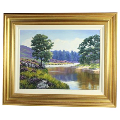 Lot 1637 - Andrew Welch (Scottish, b1947), "On the banks...