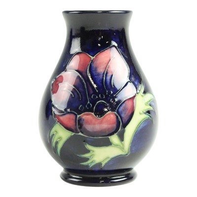 Lot 880 - A Moorcroft "Anenome" small baluster vase,...