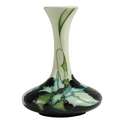 Lot 897 - A Moorcroft "Sea Holly" vase, 16 cm