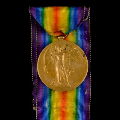 Lot 5 - A Victory medal to 10496 Pte A Murrin, South...