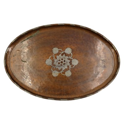 Lot 813 - A Hugh Wallis Arts and Crafts copper...