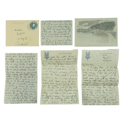 Lot 207 - A 1944 letter on three leaves of 1st SAS...
