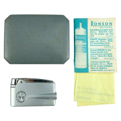 Lot 570 - A 1971 Ronson gas cigarette lighter, in...