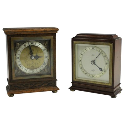 Lot 1588 - Two vintage Elliott mantle clocks,...