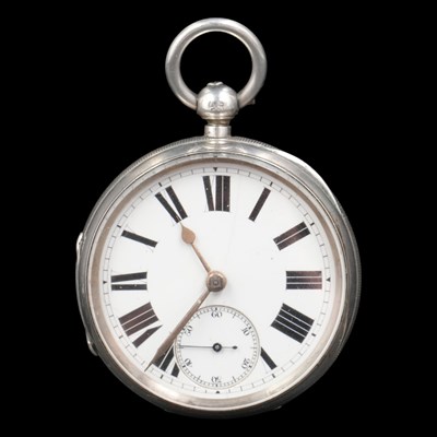 Lot 1563 - A Victorian silver pocket watch, having a...
