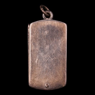 Lot 1172 - A Victorian silver watch chain fob vesta...